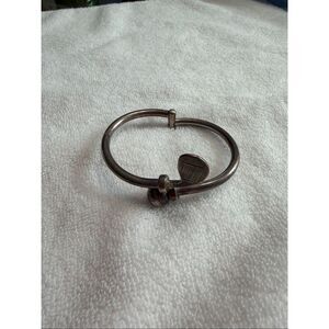 VTG MEXICO 925 STERLING SILVER GOLF CLUB HINGED BRACELET